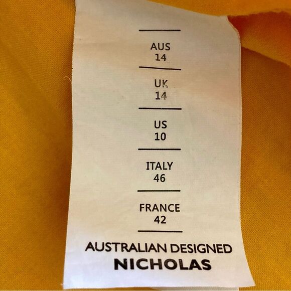 Revolve Nicholas Ruched Sleeve Button Front Dress Yellow Polka Dot No Belt 10 - Picture 15 of 16